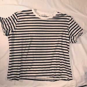 H&M sz XXL Black and White Striped T-Shirt